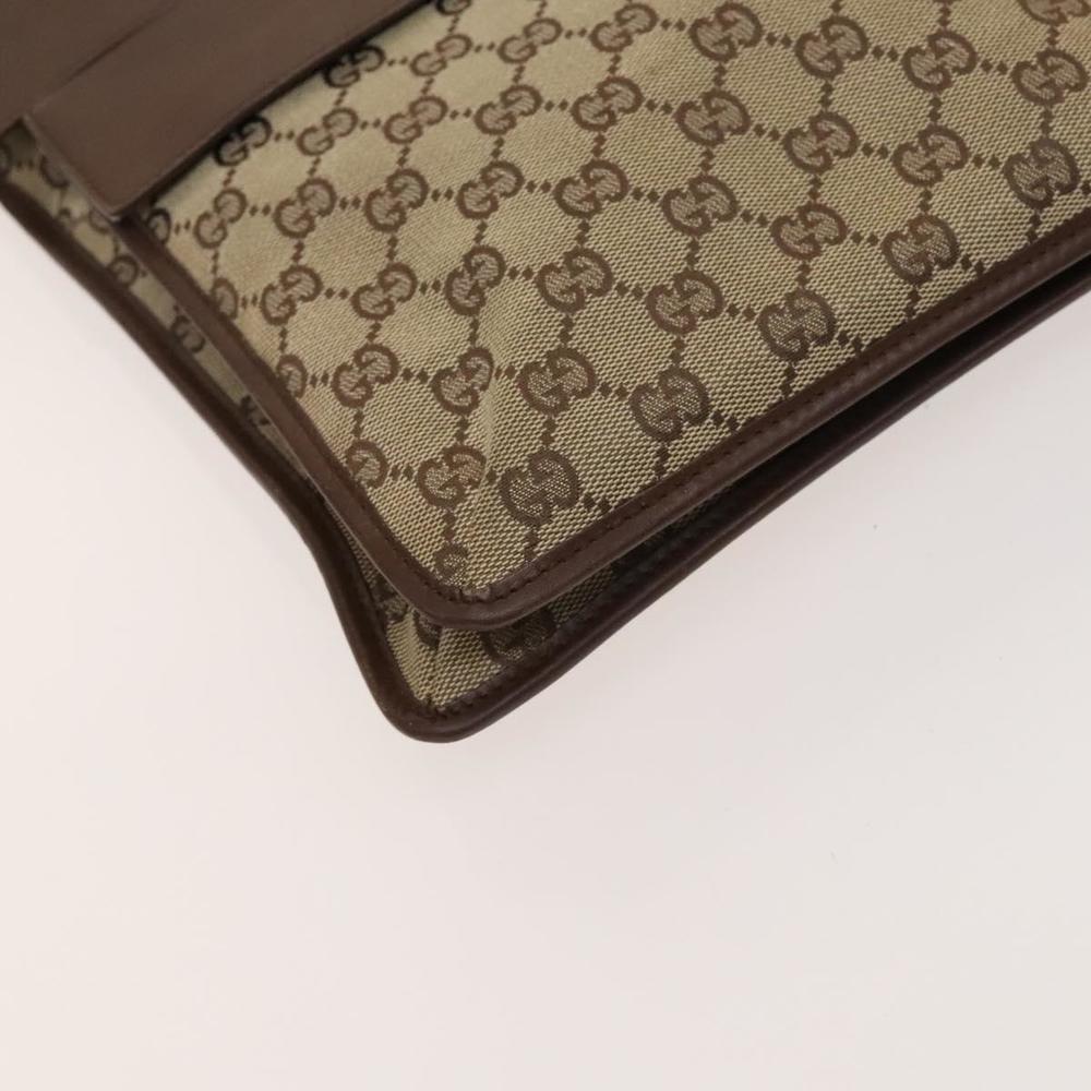 GUCCI GG Canvas Shoulder Bag Brown Silver 019 0489 Auth ki5690 - Picture 15 of 16